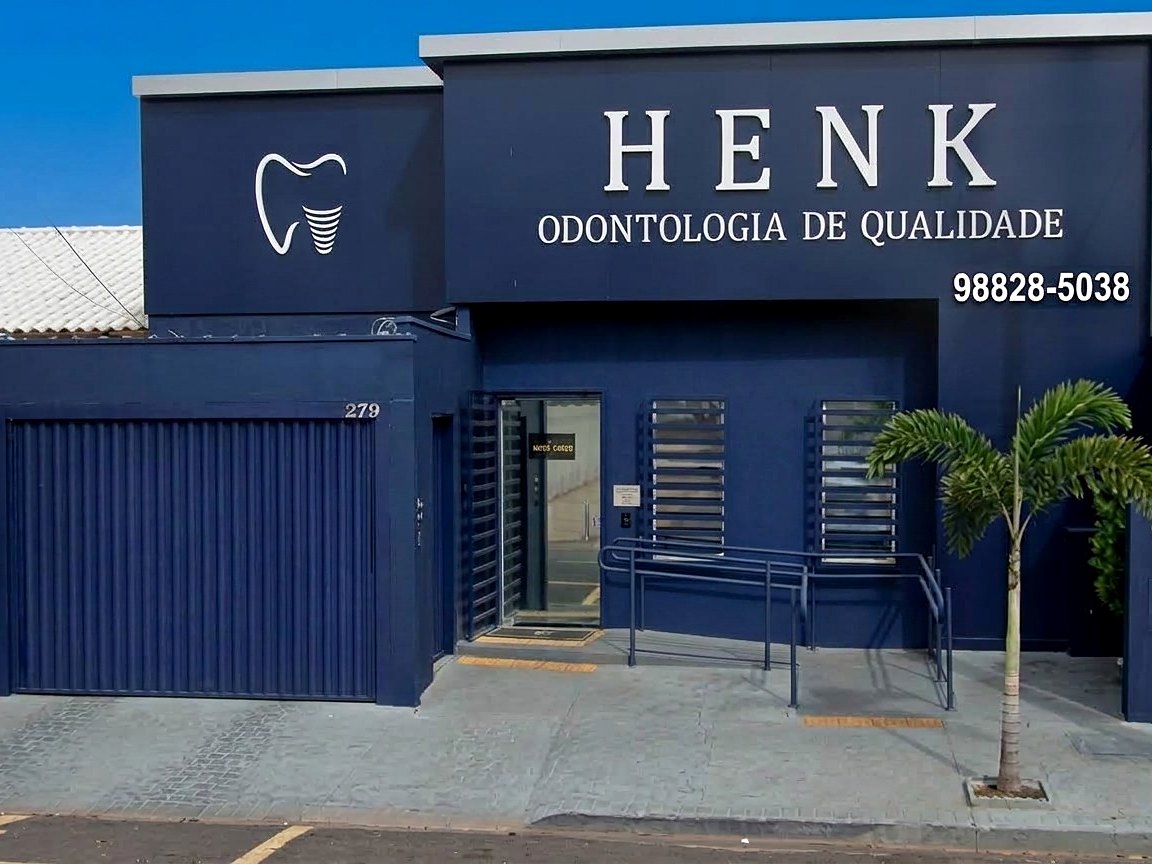 Fachada da Henk Odontologia — R. Prof. Walter Poletti, 279, São José do Rio Preto